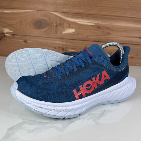 Hoka One One W Carbon X 2 Women's Running‎ Shoes Deep Teal Red Size 9.5B